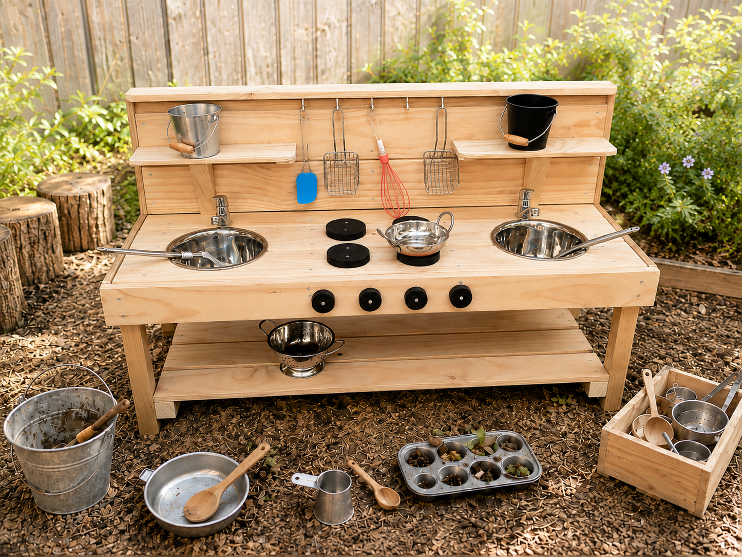 1.5m Mid Size Mud Kitchen