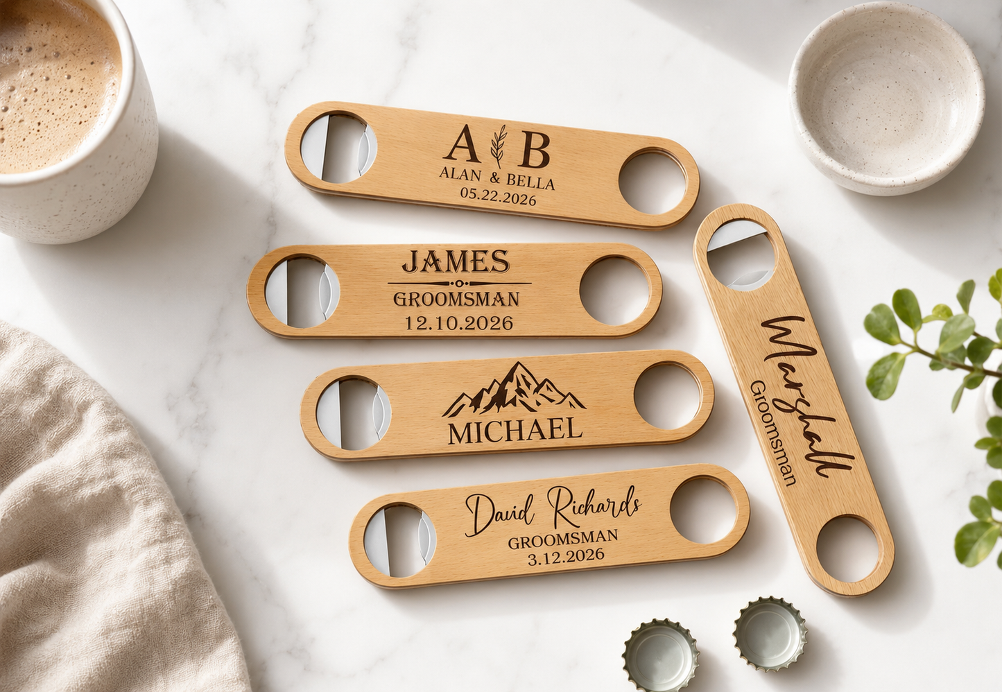 Personalised Wooden Bottle Opener