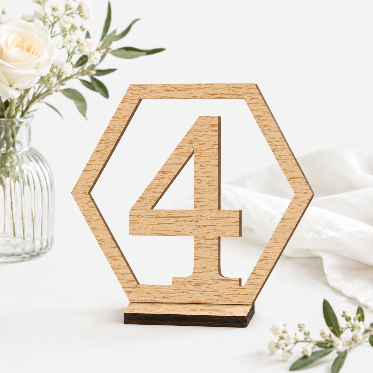 Wooden Table Numbers