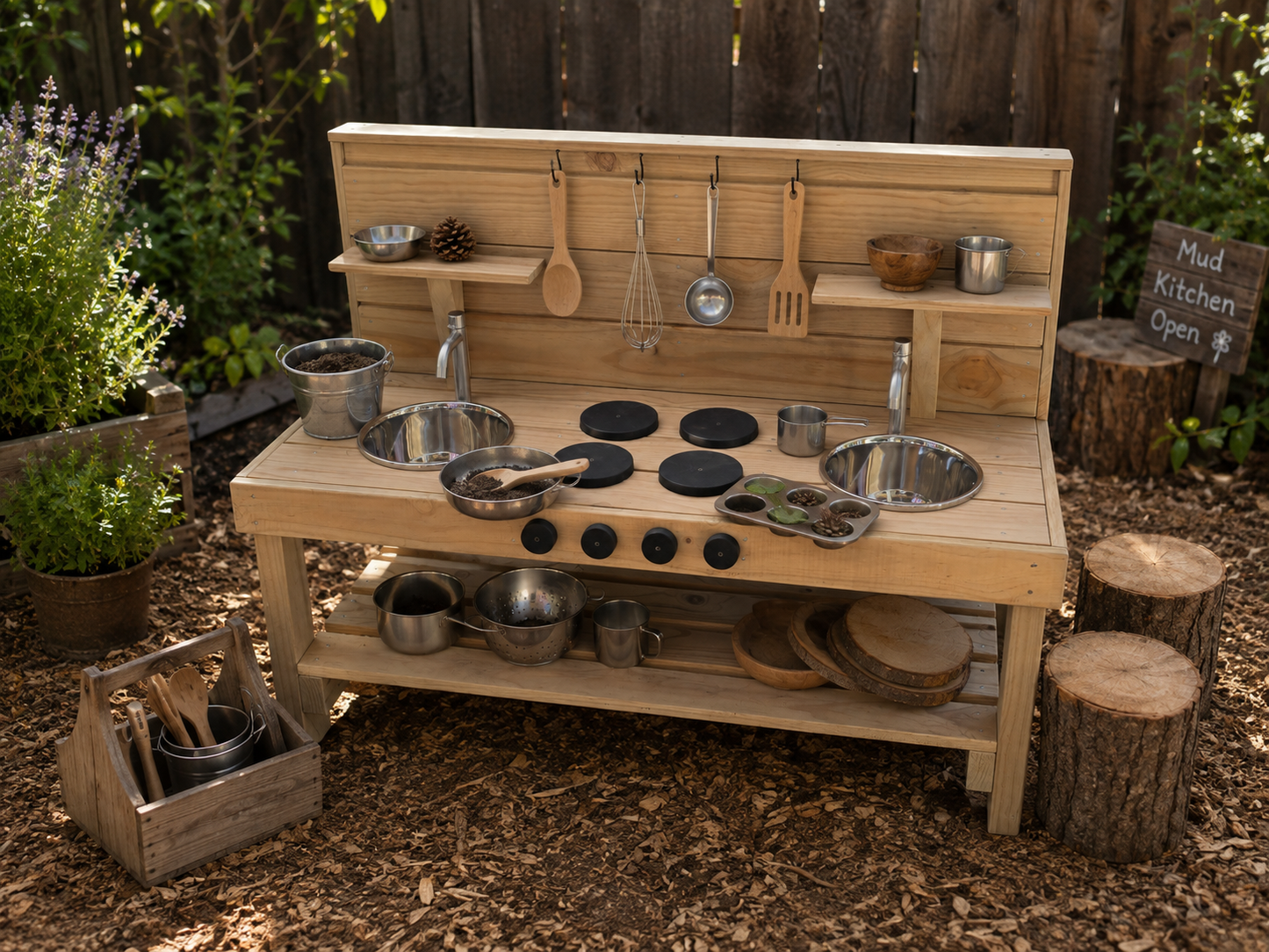 1.2m Preschool Size Mud Kitchen