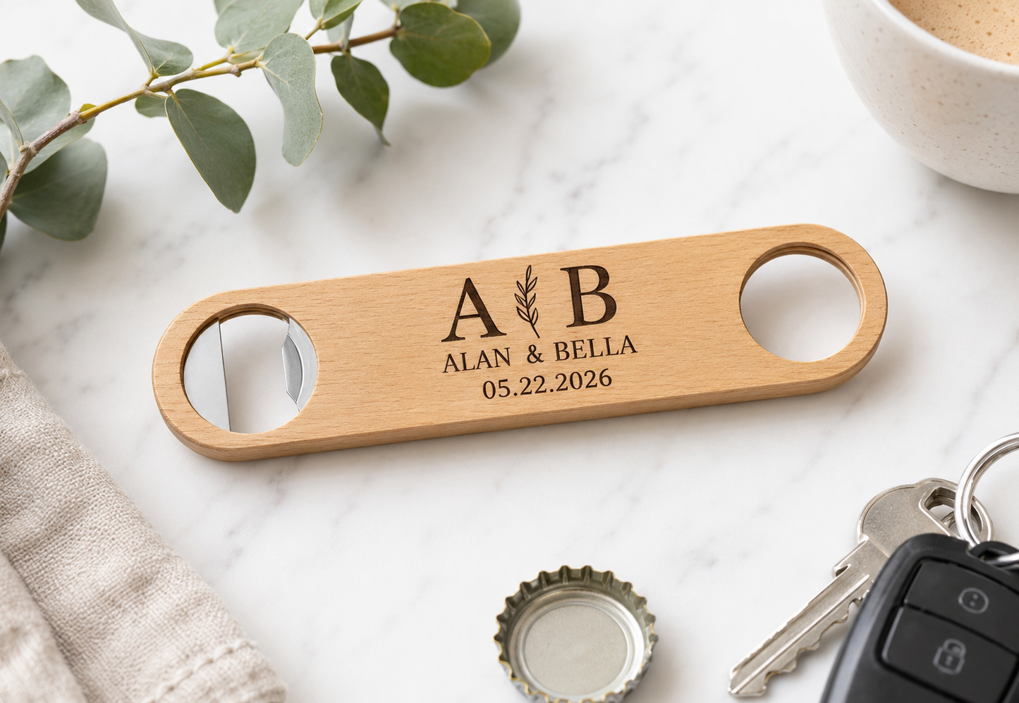 Personalised Wooden Bottle Opener