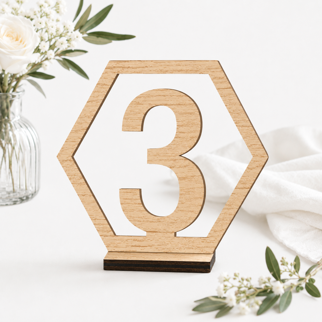 Wooden Table Numbers