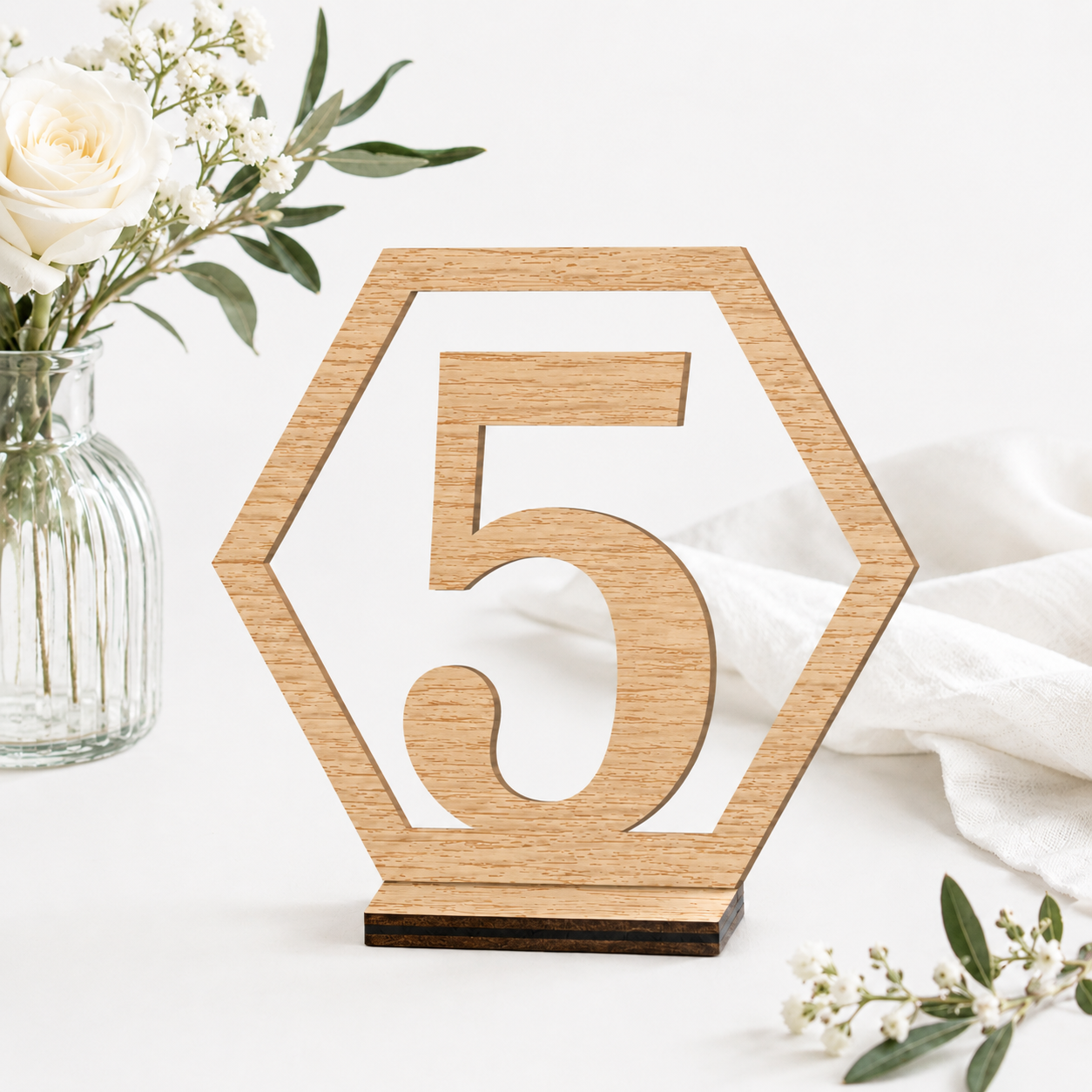 Wooden Table Numbers