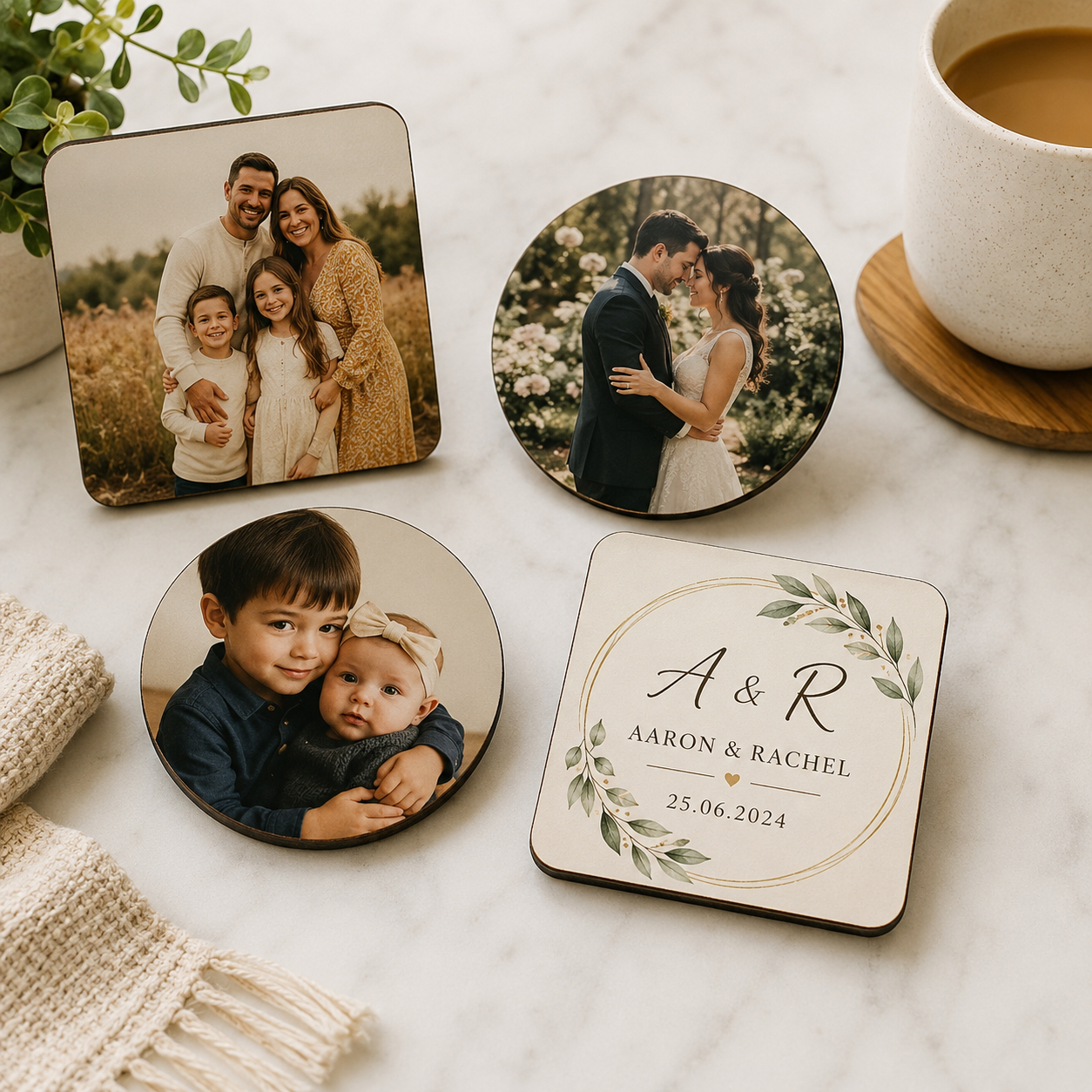 Personalised Photo Coasters